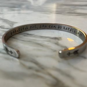 Beautiful Girl, You Can Do Hard Things Wristlet